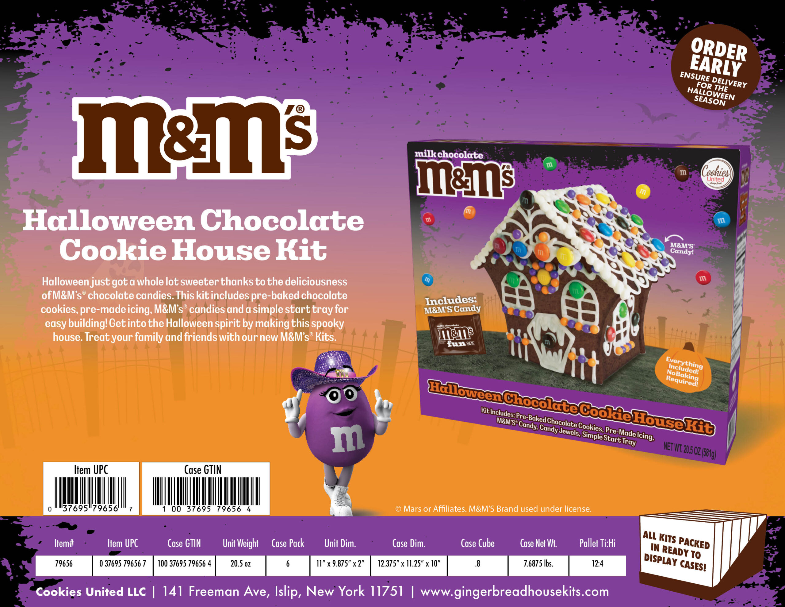 M&M Halloween Chocolate House The Cookie Jar